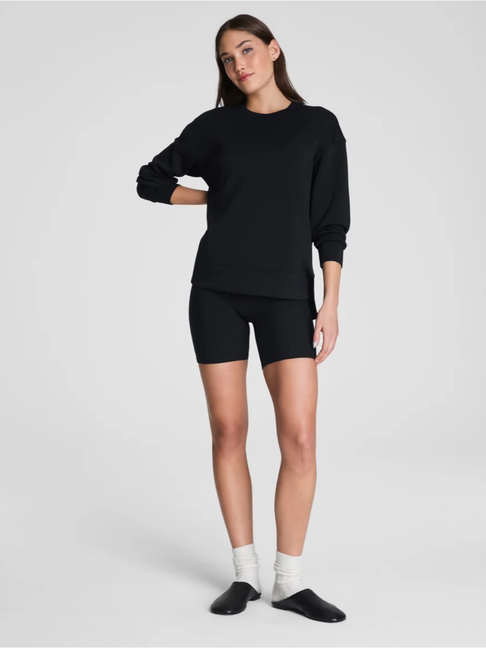 Spanx Air Essentials Crewneck Tunic Sweatshirt XS - Picture 2 of 6